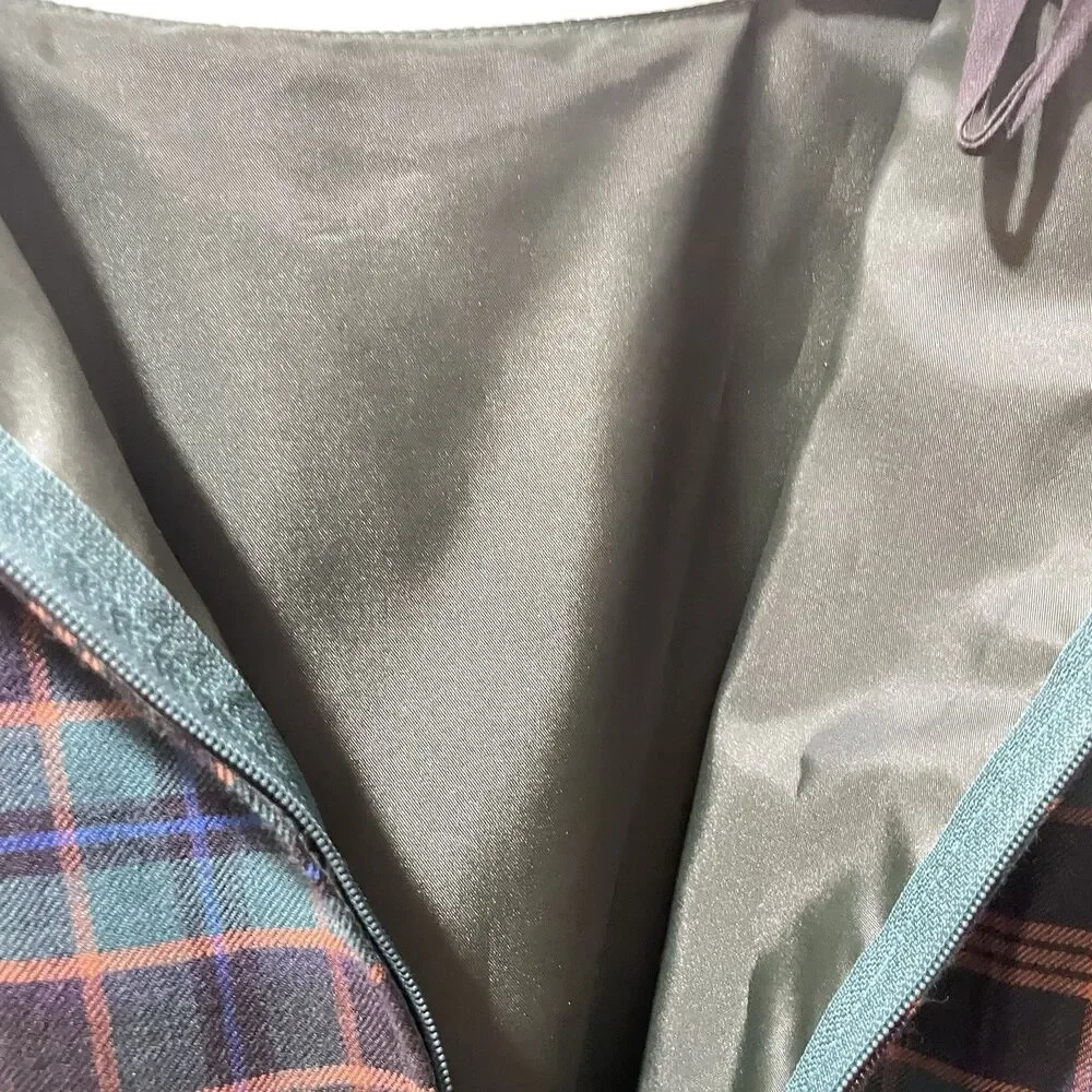 Vintage Laura Ashley Tartan Dress Size 6 Belted VGC - Picture 11 of 12